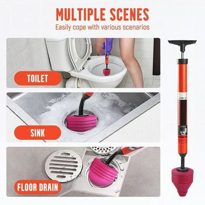 AquaForce | Powerful High-Pressure Toilet Bowl Plunger for Unblocking Clogs 3