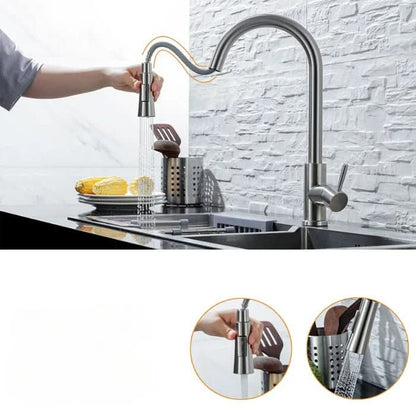 AquaFusion | Sleek Stainless Steel Smart Kitchen Mixer Tap with Pull-Out Spout 4