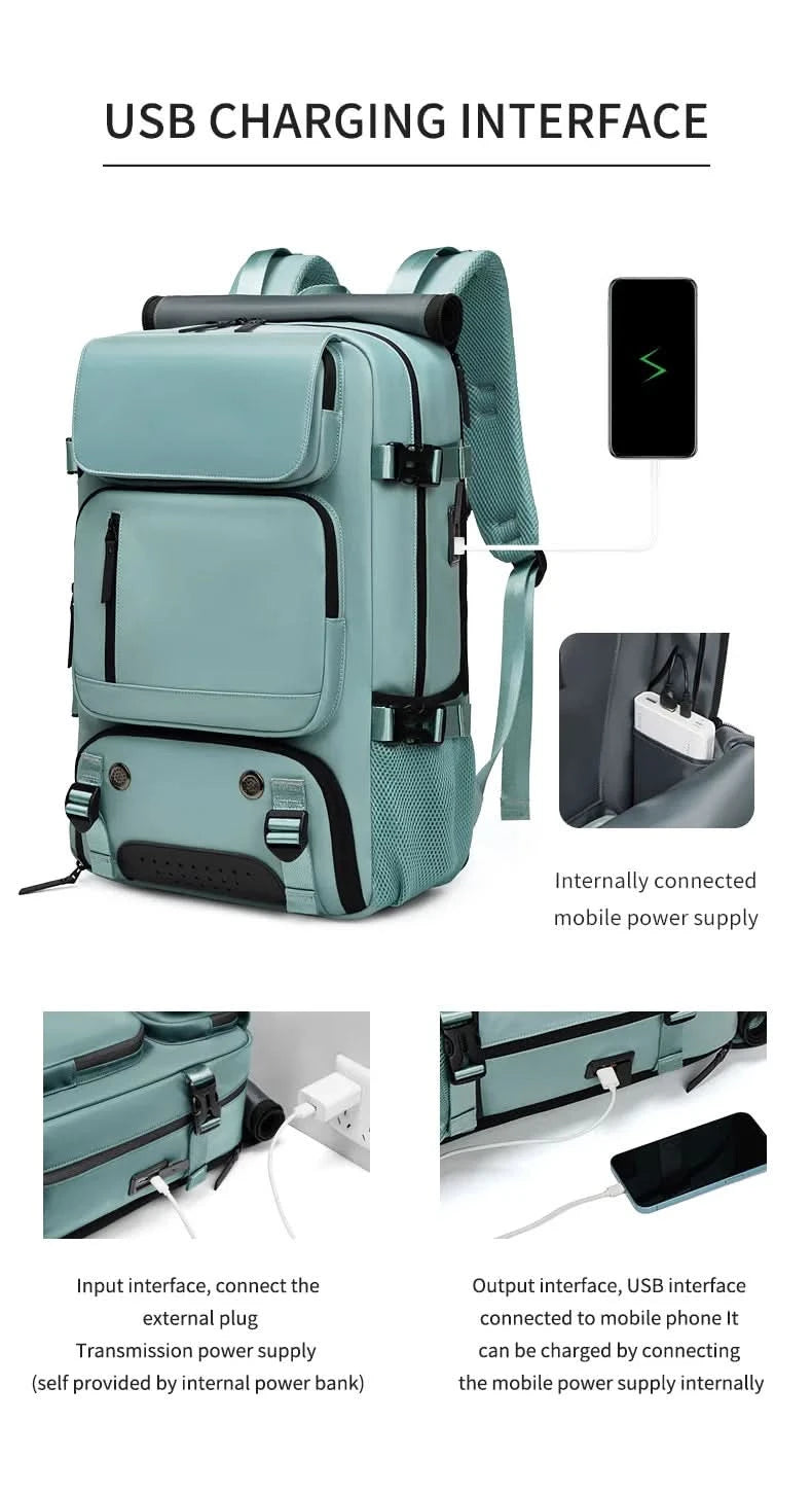 AquaGuard | Versatile Waterproof Travel Backpack with USB Charging Port 5