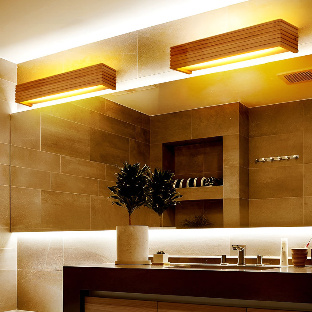 AquaLume – Rectangular LED Nordic Wall Mirror Light 9