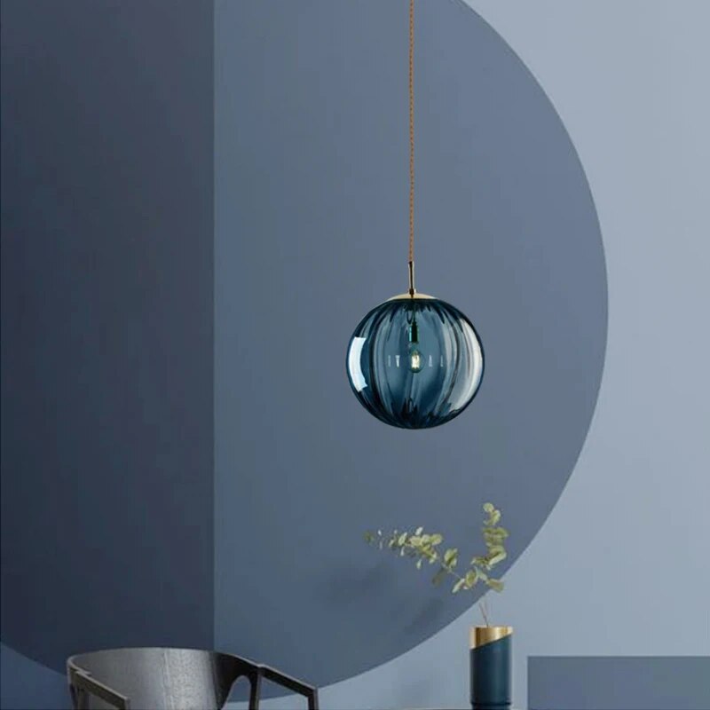 AquaLuxe | Modern Textured Glass Kitchen Pendant Lighting with LED Dimming 3
