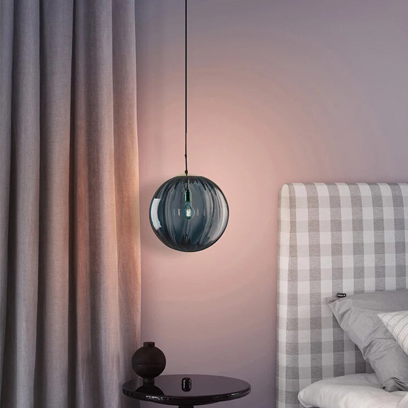 AquaLuxe | Modern Textured Glass Kitchen Pendant Lighting with LED Dimming 5