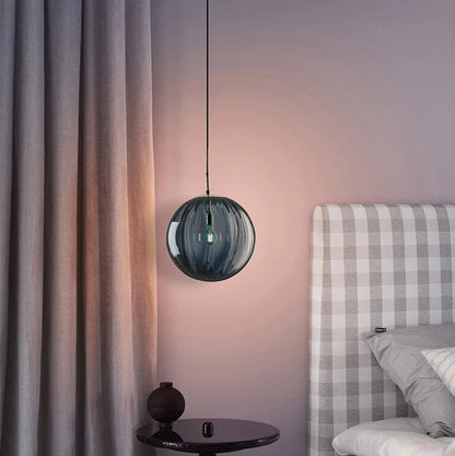 AquaLuxe | Modern Textured Glass Kitchen Pendant Lighting with LED Dimming 5