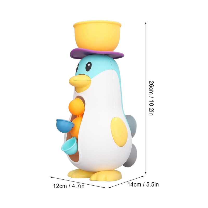 AquaPals | Penguin Waterfall Bath Toy & Activity Station for Kids 2