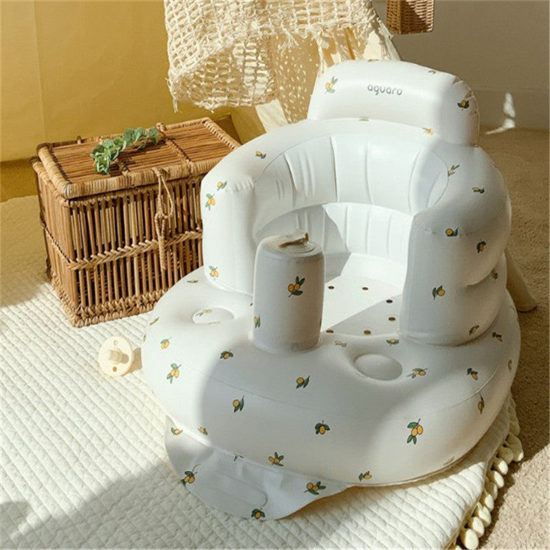 AquaSphere | Cozy Colorful Inflatable Baby Float Chair for Bathing 3