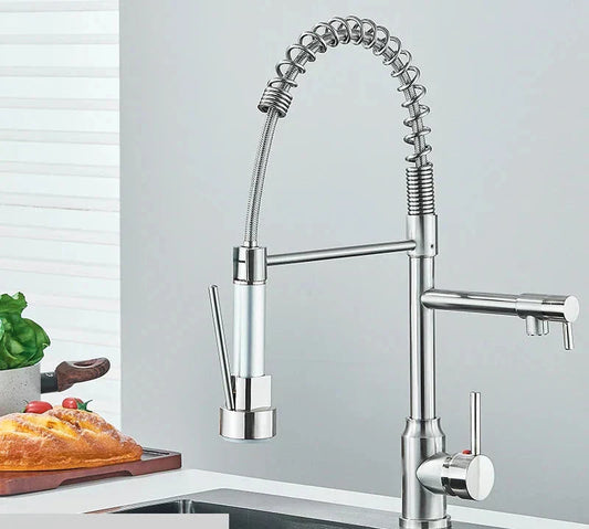 Stylish Kitchen Faucet with 360° Rotating Spout - Lusomart
