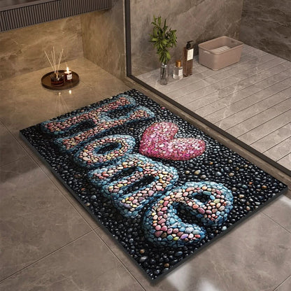 AquaStone | Stylish Non-Slip Diatomaceous Earth Bath Mat for Safety 11