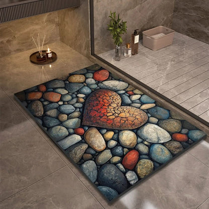 AquaStone | Stylish Non-Slip Diatomaceous Earth Bath Mat for Safety 12