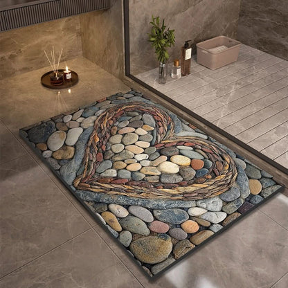 AquaStone | Stylish Non-Slip Diatomaceous Earth Bath Mat for Safety 13