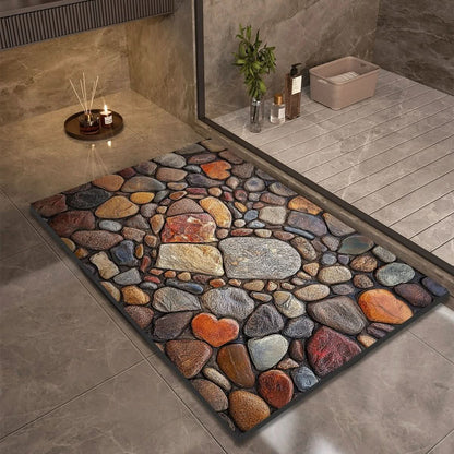 AquaStone | Stylish Non-Slip Diatomaceous Earth Bath Mat for Safety 16