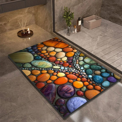 AquaStone | Stylish Non-Slip Diatomaceous Earth Bath Mat for Safety 20