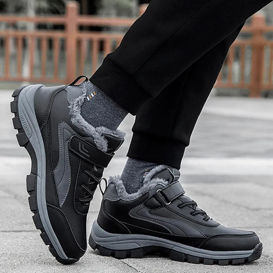 AquaStride | Comfortable Waterproof Men's Walking Shoes with Velcro 8