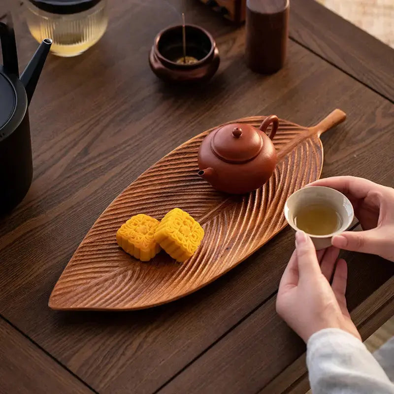 Rustic Wooden Serving Platter - Lusomart