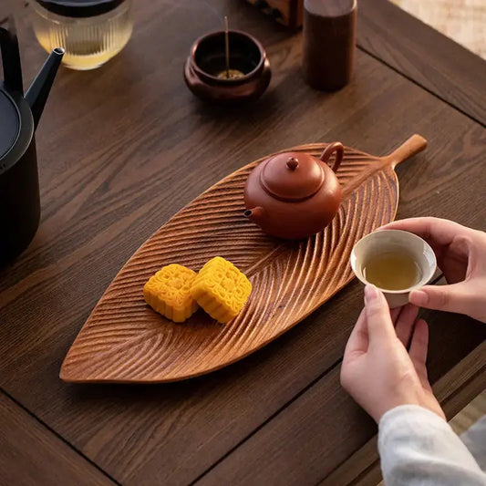 Rustic Wooden Serving Platter - Lusomart