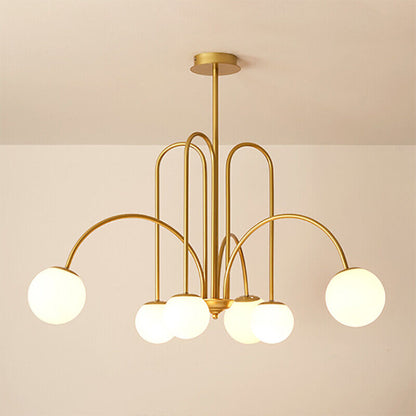 Art Deco Glass Ball Chandelier 10