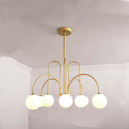 Art Deco Glass Ball Chandelier 11