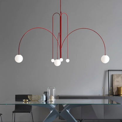 Art Deco Glass Ball Chandelier 2