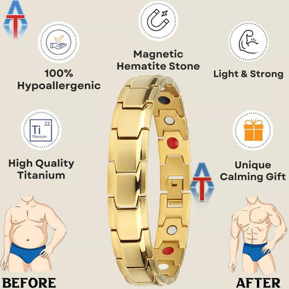 Arthritis Bracelet Mens - Magnetic Bracelet Therapy Weight Loss Pain Relief Bracelet 10