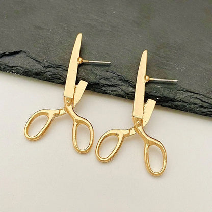Artisan Scissors Design Earrings with Comfortable Fit – Unique Jewelry for Statement Style 4