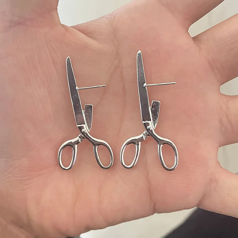 Artisan Scissors Design Earrings with Comfortable Fit – Unique Jewelry for Statement Style 5