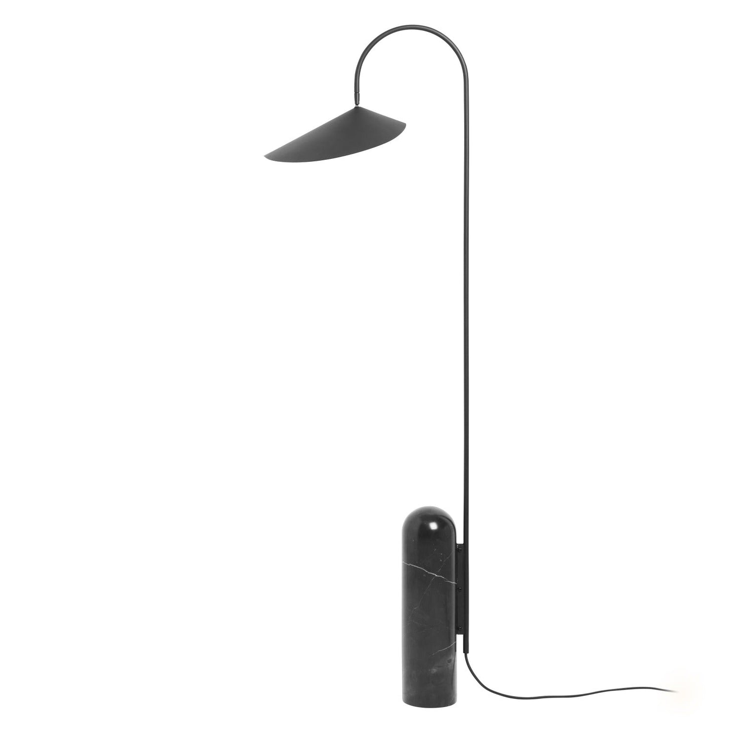 Stylish Metal and Marble Floor Lamp - Lusomart