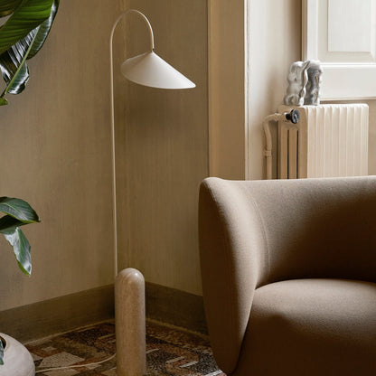 ArumLight | Elegant Slim Metal and Marble Floor Lamp 3