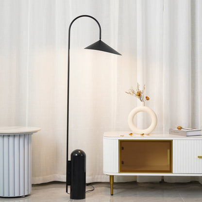 ArumLight | Elegant Slim Metal and Marble Floor Lamp 8