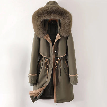 Warm Women's Padded Hooded Winter Coat - Lusomart