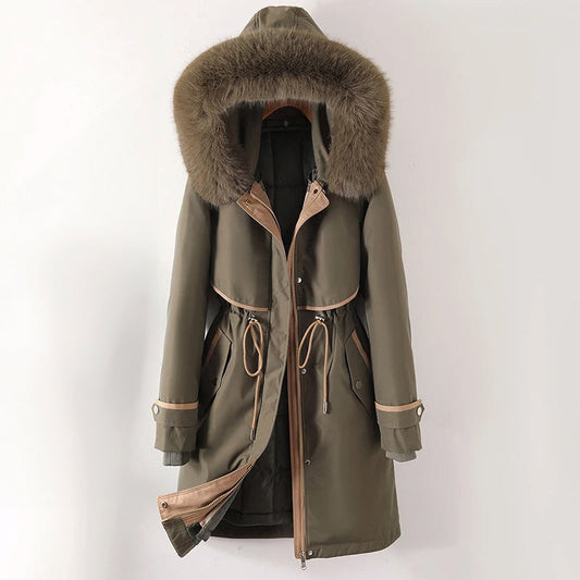 Warm Women's Padded Hooded Winter Coat - Lusomart