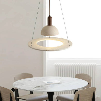 Stylish Stone Pendant Lighting for Dining Room