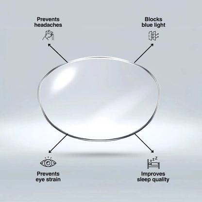 Protective Anti Glare Computer Glasses For Eye Care