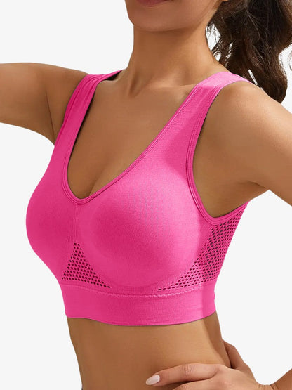 AthleisureGlow | High Support White Sports Bra for Active Women 12