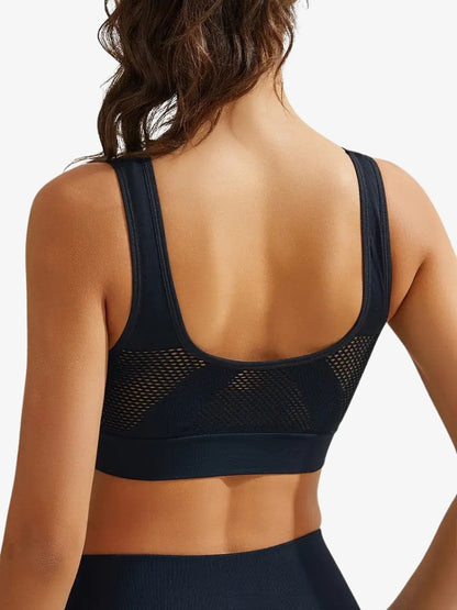 AthleisureGlow | High Support White Sports Bra for Active Women 2