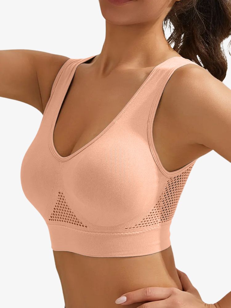 AthleisureGlow | High Support White Sports Bra for Active Women 8