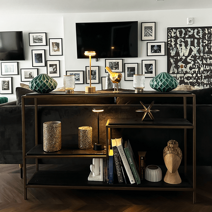 Bright Gold Desk Lamp With Soft Warm Glow