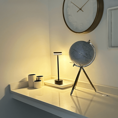 Bright Gold Desk Lamp With Soft Warm Glow
