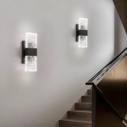 Elegant LED Glass Wall Light for Living Room - Lusomart