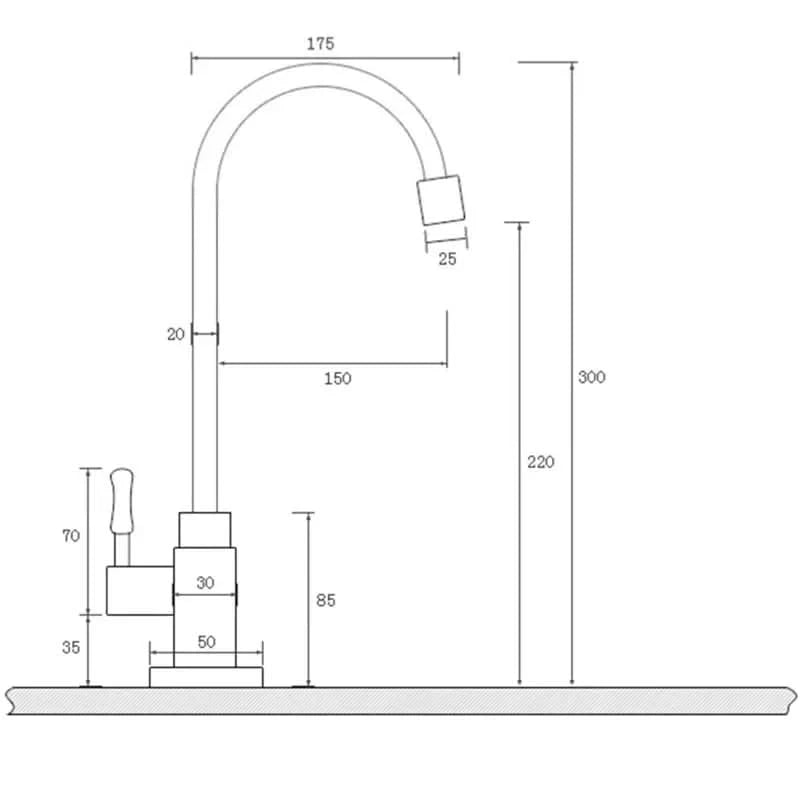 AureliaBrass | Elegant Antique Gooseneck Kitchen Faucet Tap 5