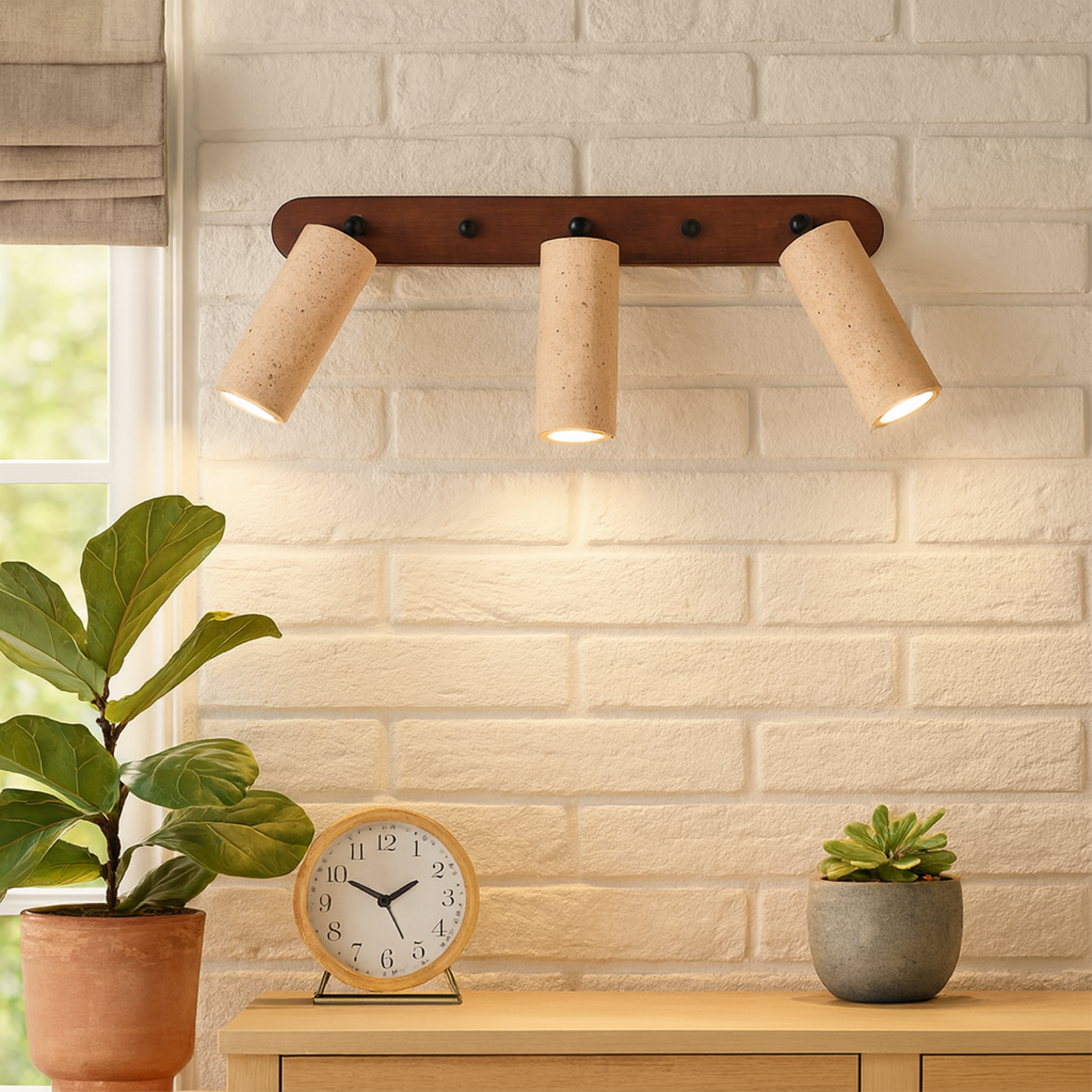 Aurivon | Retro Travertine Wall Lamp with Adjustable Swivel Design 1