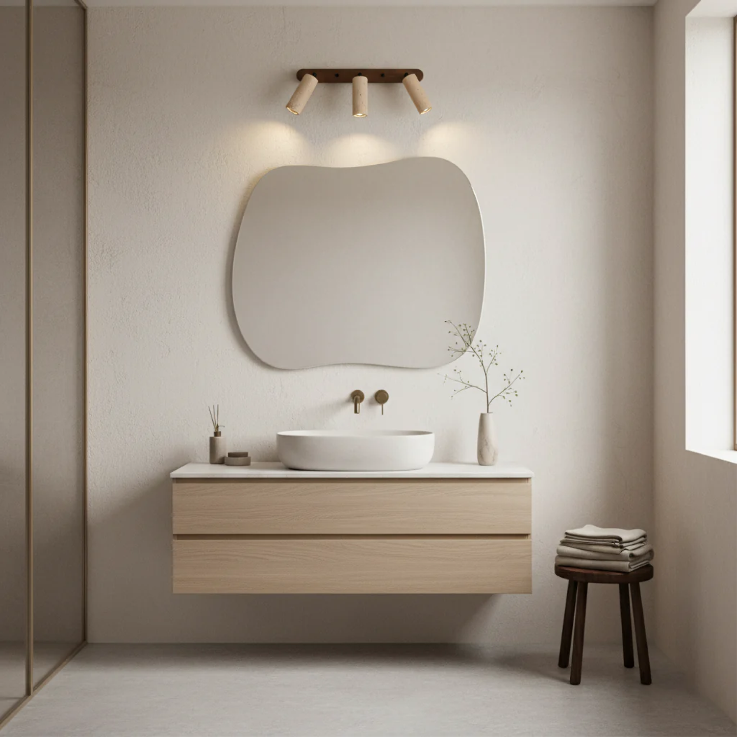 Aurivon | Retro Travertine Wall Lamp with Adjustable Swivel Design 2