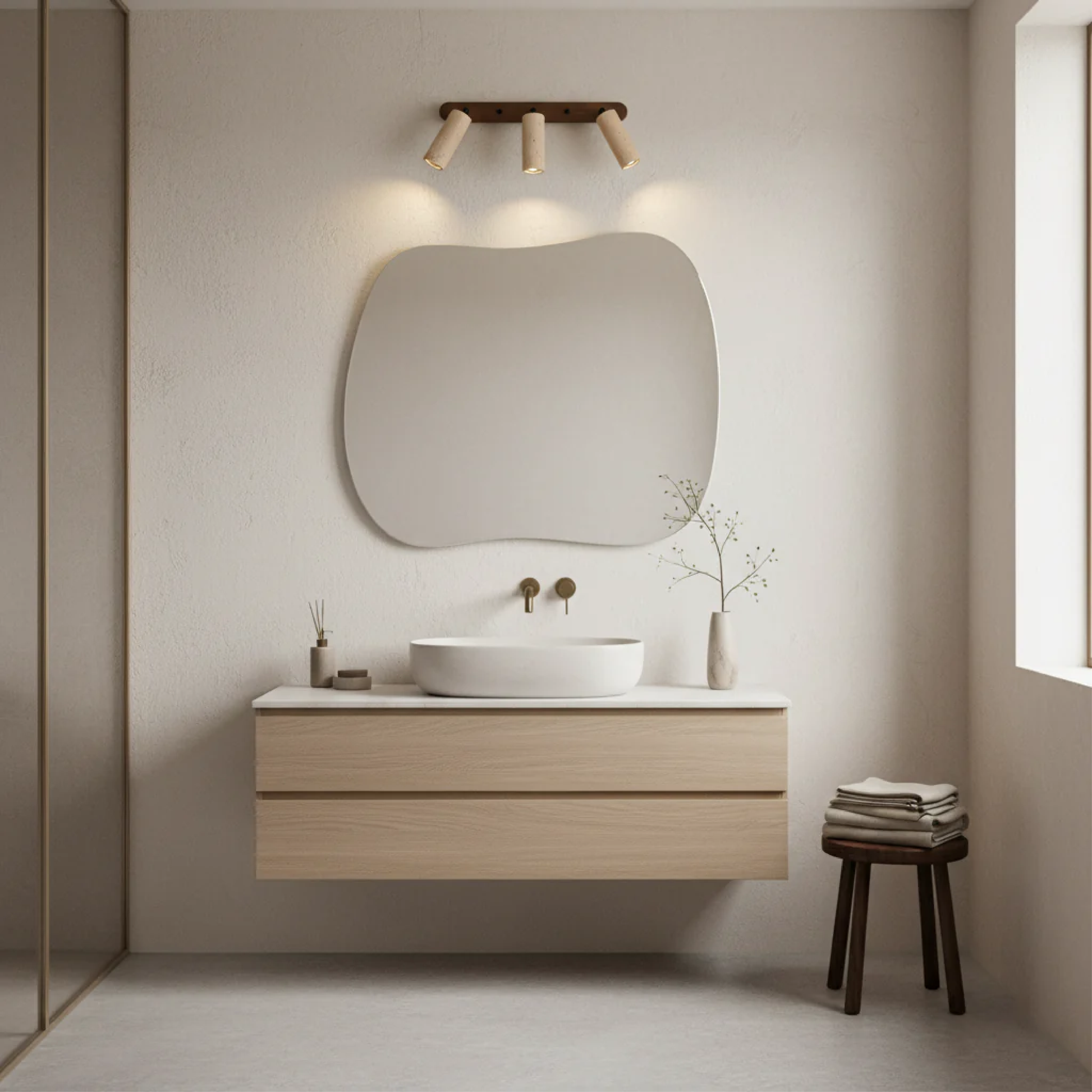 Aurivon | Retro Travertine Wall Lamp with Adjustable Swivel Design 2