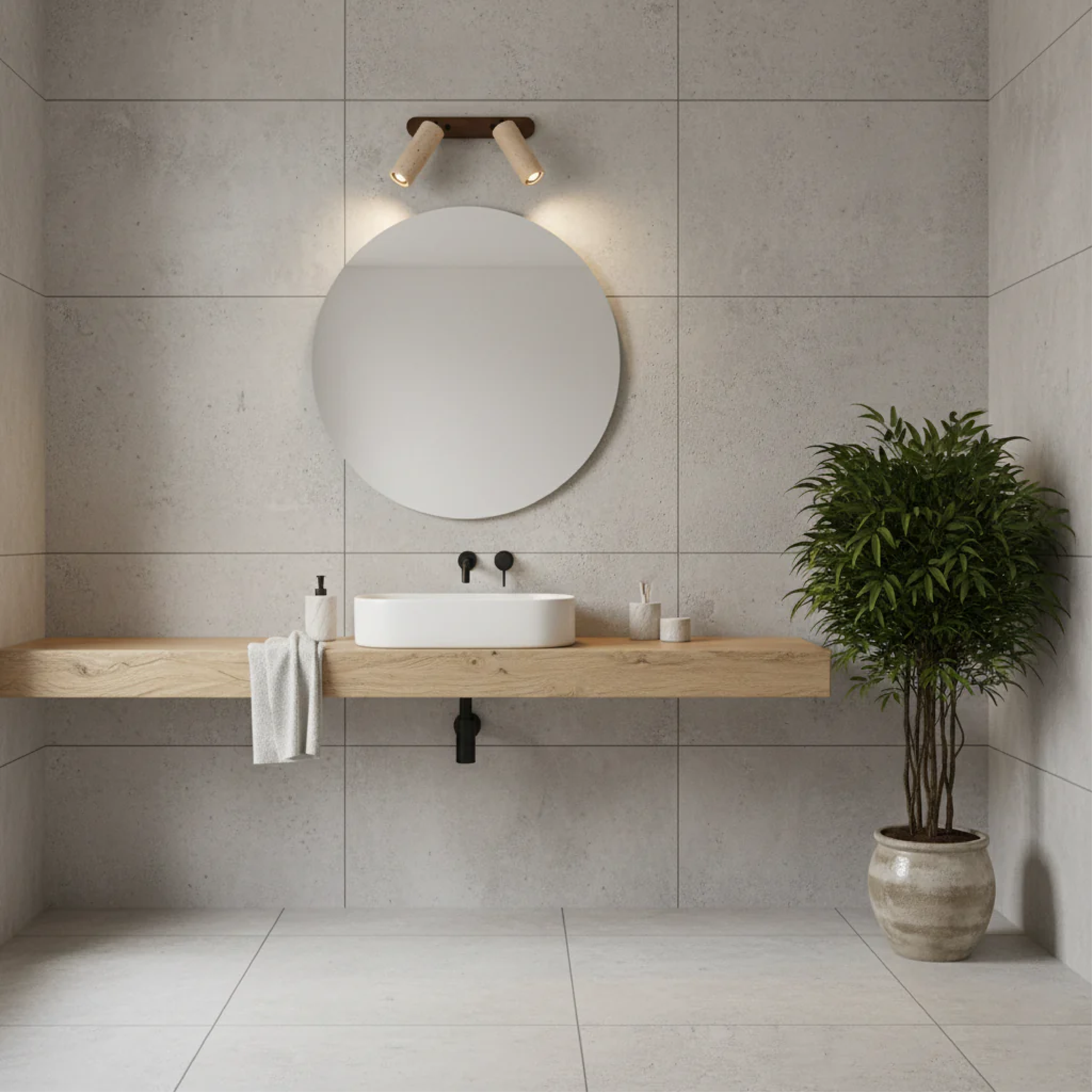 Aurivon | Retro Travertine Wall Lamp with Adjustable Swivel Design 4