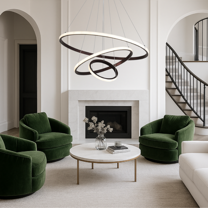 Aurovia | Luxury 3-Tier Chandelier Pendant Lamp for High Ceilings 1