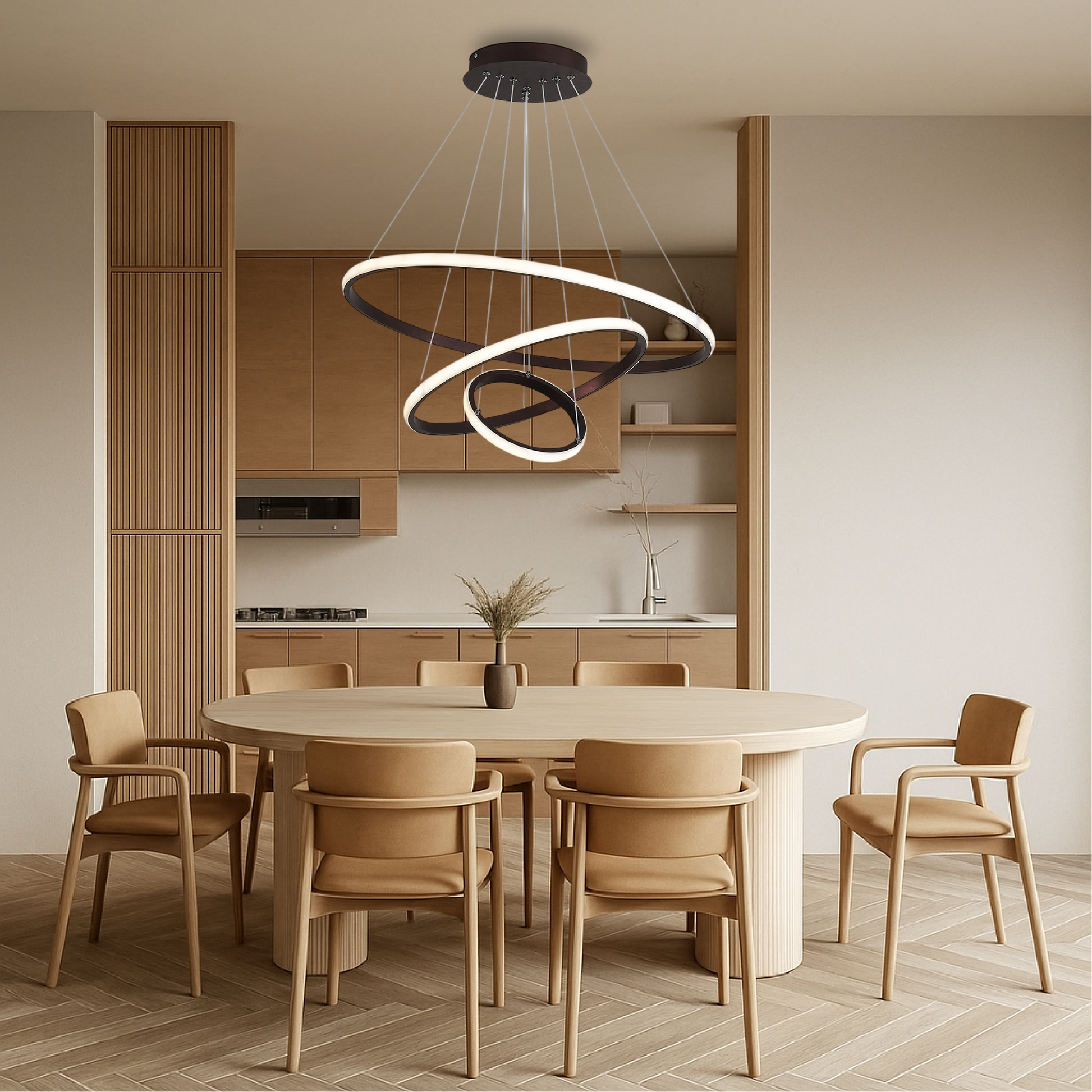 Aurovia | Luxury 3-Tier Chandelier Pendant Lamp for High Ceilings 2
