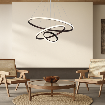 Aurovia | Luxury 3-Tier Chandelier Pendant Lamp for High Ceilings 3