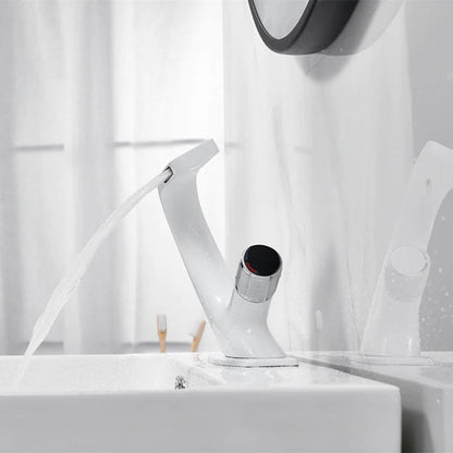 Contemporary Single Handle Waterfall Kitchen Faucet