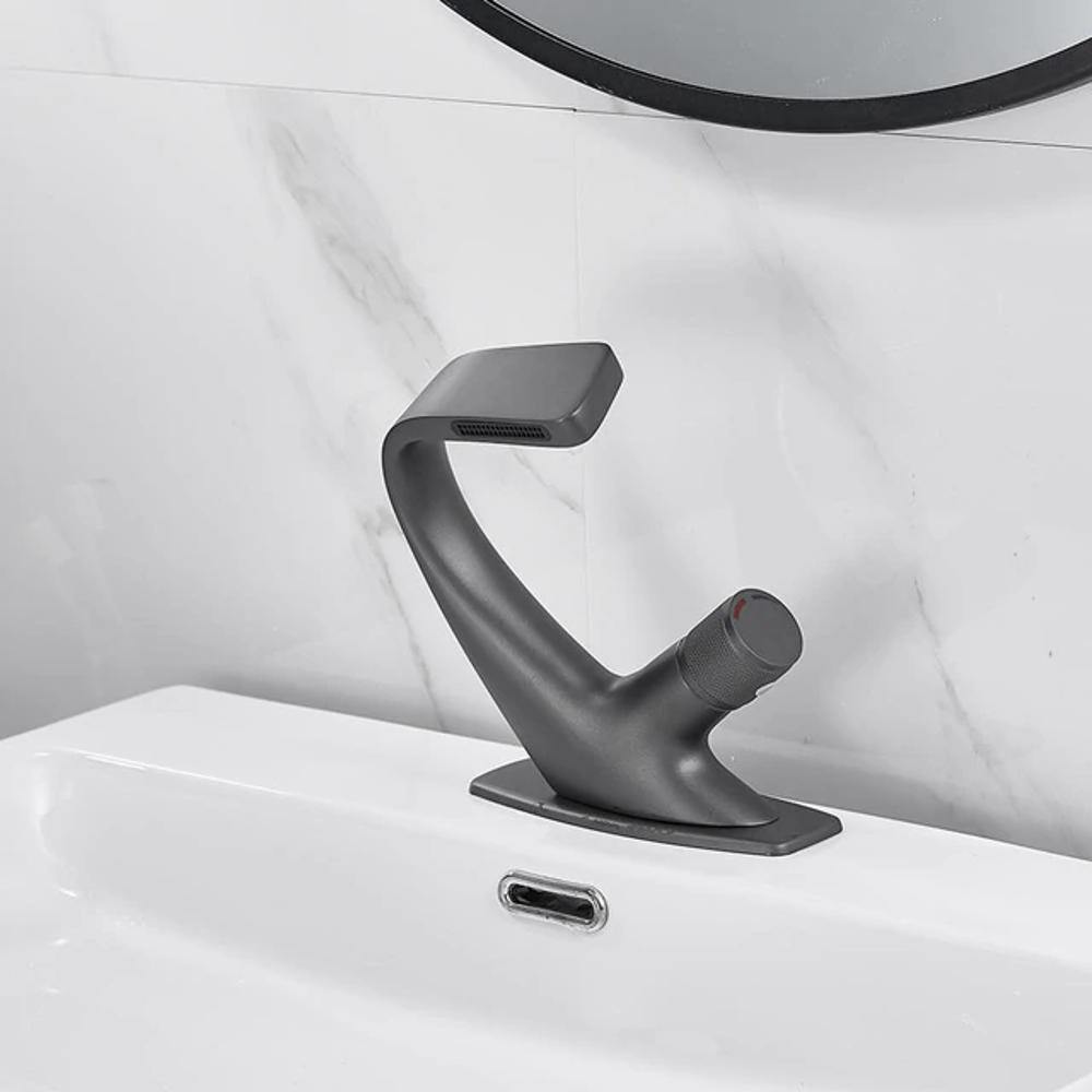 Contemporary Single Handle Waterfall Kitchen Faucet