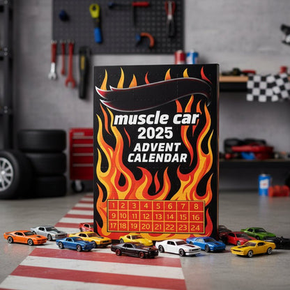 Fun 2D Car Advent Calendar with 24 Mini Vehicles - Lusomart