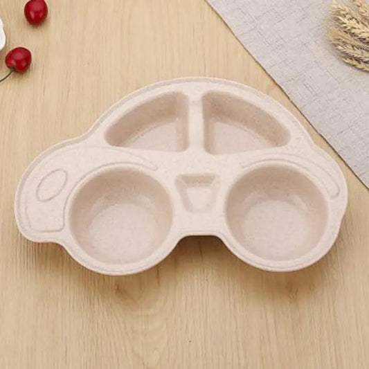 Green Kids Car Dinner Plate Set - Lusomart