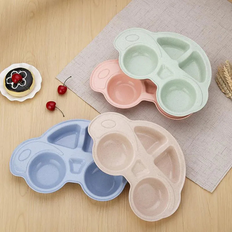 AutoPlate™ – Distribution Board in Car Design – Eco-Friendly Children's Dinner Set 1